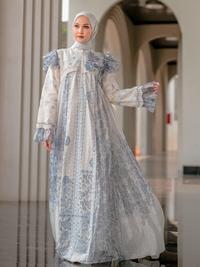 Gambar Alcavella - [NAD] Zarelia Lace Series | Gamis Brokat Premium Elegan - POWDERBLUE, L dari Alcavella Kab. Bandung 5 Tokopedia