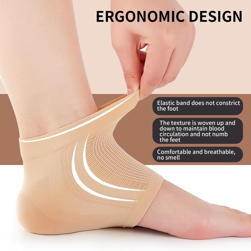 Product Introduction of AT 1Pair Heel Protective Cover Heels Socks Shoe Pads Unisex Socks 11
