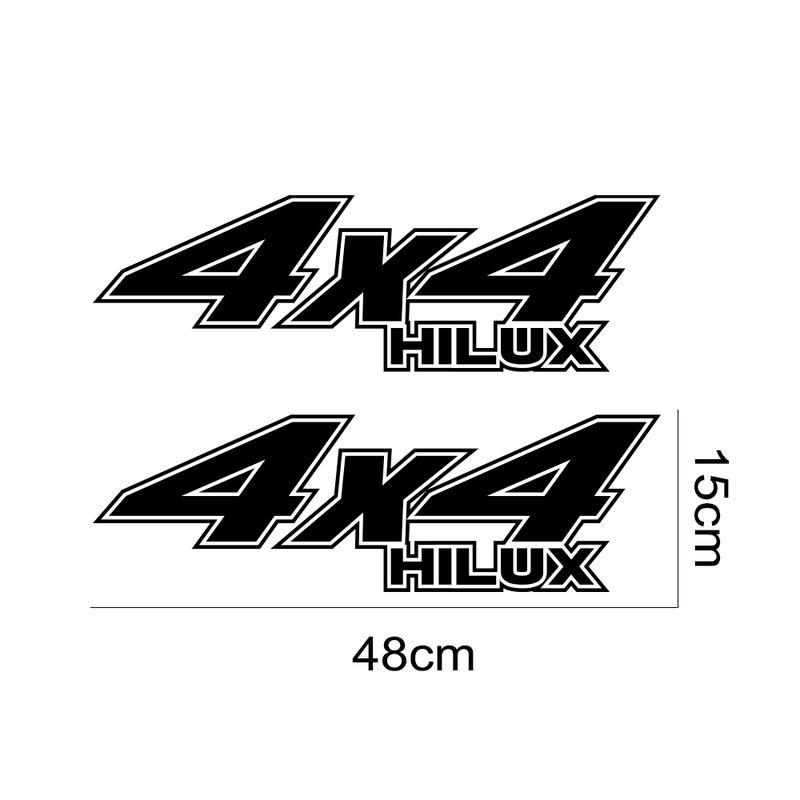 Product Introduction of 2Pcs/Set Car Stickers Pickup Rear Tailgate Side Decal For Toyota Hilux Vigo Revo Off Road 4x4 Graphic Vinyl Letter Cover Auto Accessories 10
