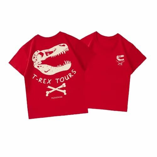 Baju Kaos Distro Anak Umur 3-12 Tahun Motif T-REX Bahan Catton Combed 24s Premium -A20 5