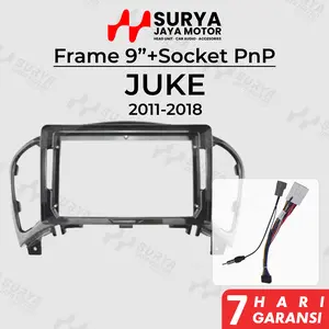 Frame 9 Inch +Socket PnP Juke 2011-2018 | Nissan Juke 2011 2012 2013 2014 2015 2016 2017 2018