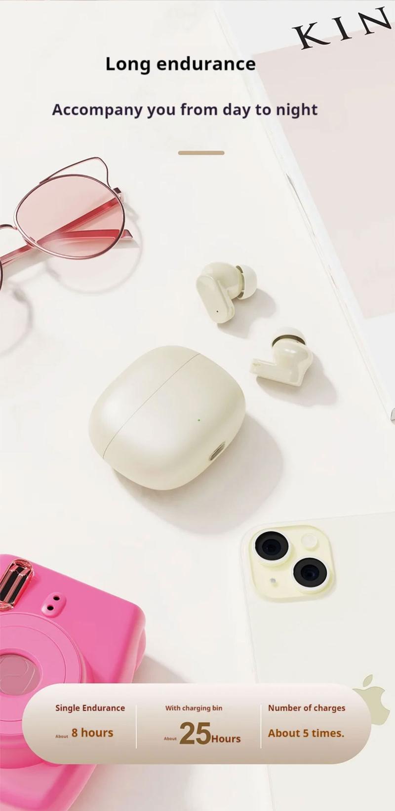 Product Introduction of Q1 Bluetooth headset new wireless semi-in-ear super long battery life high sound quality no pain earphones 5