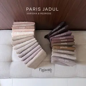 Hijab Paris Jadul Varisha Redrose beli 3 free dustbag