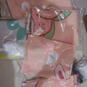 IBUMILLENIAL Plastik Vacuum Kantong Pakaian Travel Motif Bunga Anti-air Dipakai Berulang Klip