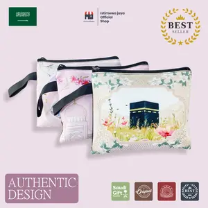 Istimewa - Pouch Umroh dan Haji dompet Koin Tas Kosmetik Basic pouch oleh oleh souvenirs model basic M