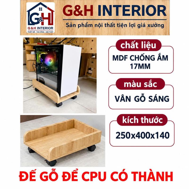 Kệ gỗ để CPU máy tính,giá dỡ máy tính có bán xe