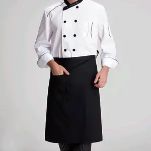 ARR SANJAYA AD02 Apron Hitam Apron Koki Chef Apron Celemek Pinggang Apron Setengah Badan Kualitas Premium