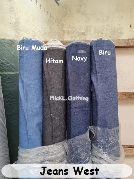 Bahan Kain Jeans West Jeanwest Katun Denim Chambray Soft Jeans 6Oz Terbaru