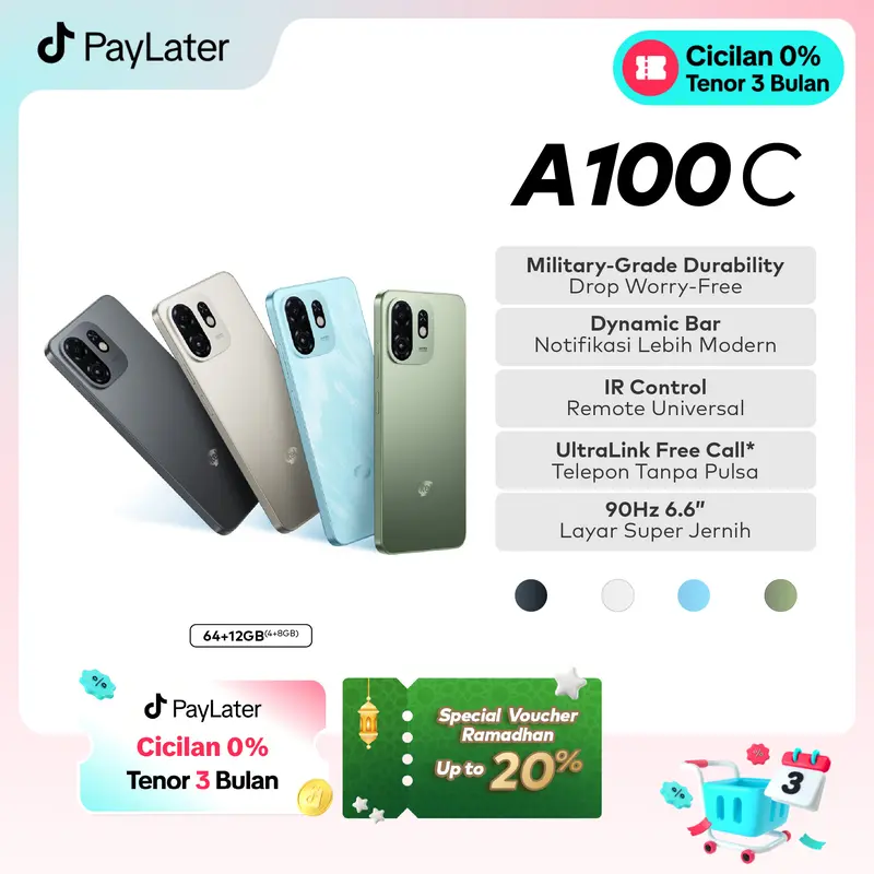 Itel A100C 3+5GB RAM / 64GB ROM | 4+8GB RAM / 64GB ROM - Military Grade Durability - Dinamiv bar