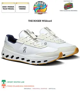 THE ROGER Wildcard White/Midnight On Running Sepatu Olahraga Pria Tennis Padel Squash Pickleball