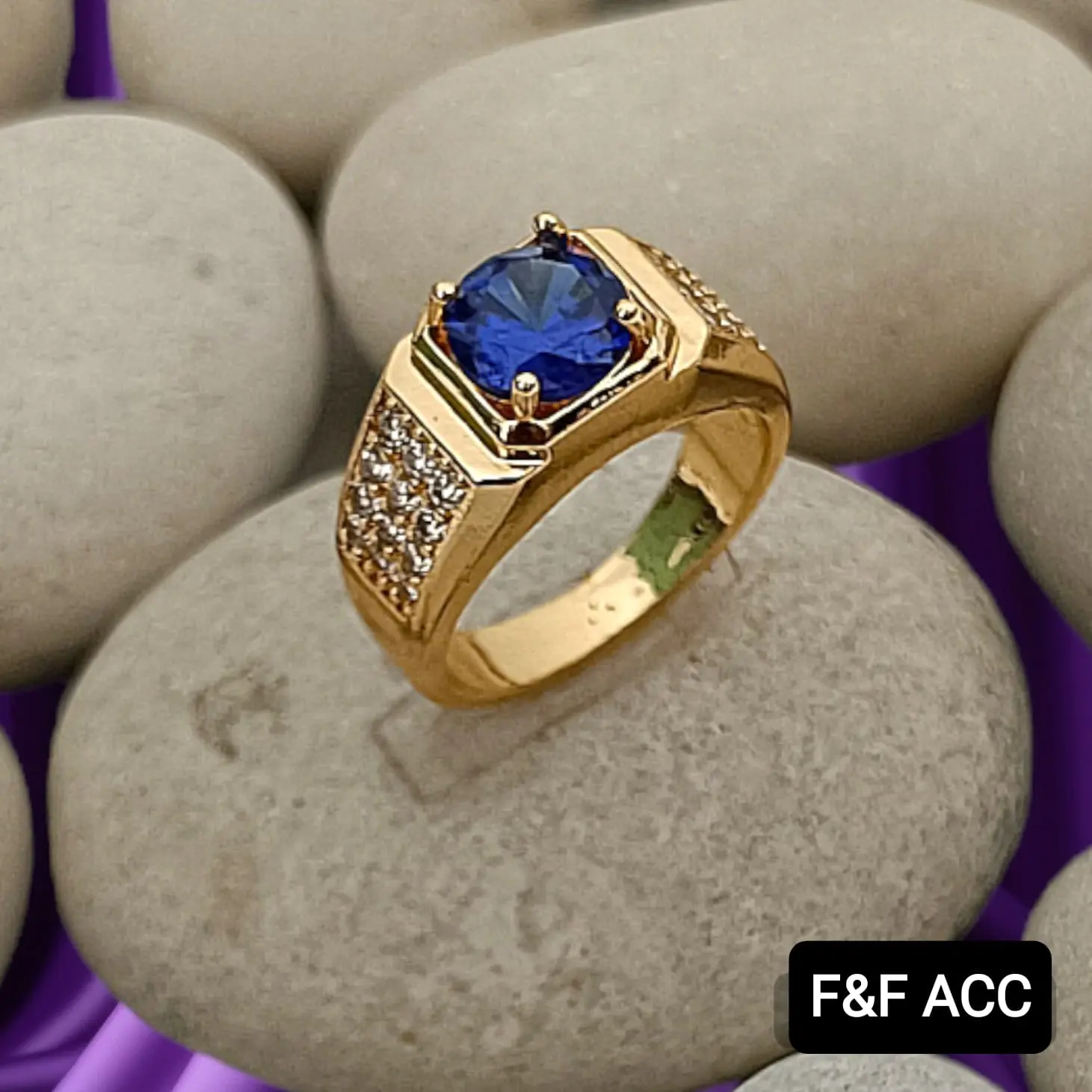 CINCIN PRIA MODEL BATU TERLARIS Aksesoris Putih
