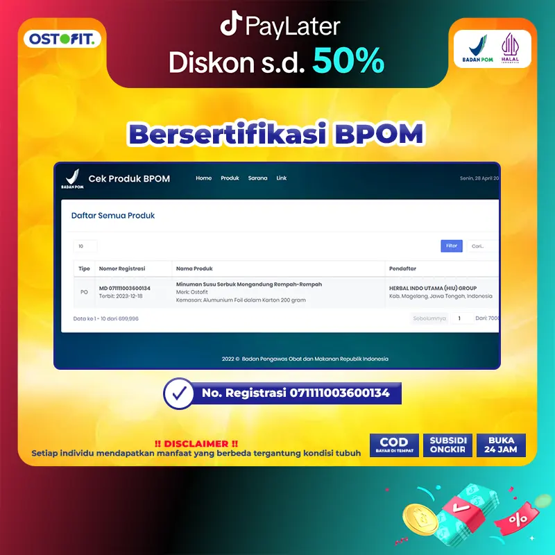 Susu Ostofit 2 Box Original | Minuman Susu Bubuk Murni HALAL BPOM | AKUN RESMI OSTOFIT [Bisa COD] 5