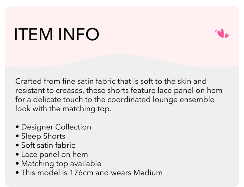 Product Introduction of 6IXTY8IGHT ESME SATIN SLEEP SHORTS FOR WOMAN GIRL HW09575 4
