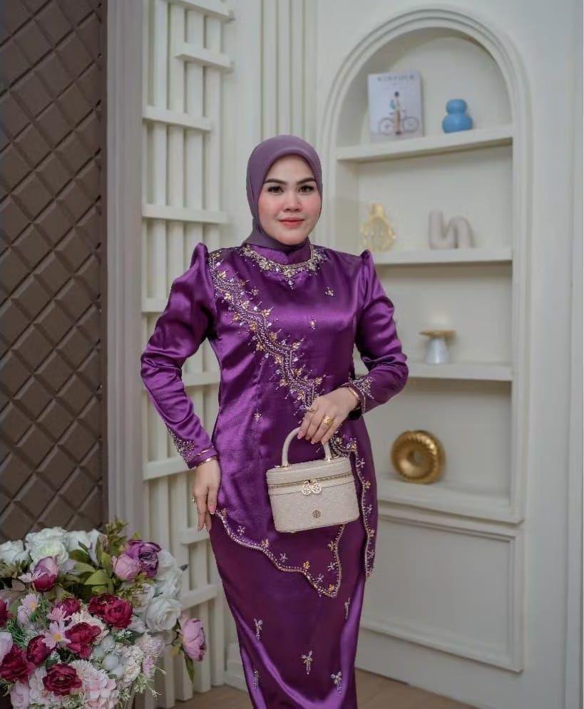 SET SERIES LEONI//SETELAN KEBAYA/PATET TERBARU/SETELAN KEBAYA MALAYSIA/KEBAYA WISUDA//KONDANGAN TERBARU Dress Payet Baju Pesta Panjang Remaja