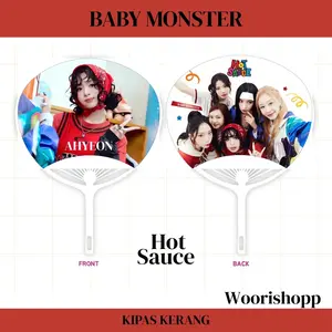 KIPAS TANGAN BABY MONSTER WE GO UP KERANG UCHIWA FAN KPOP UNOFFICIAL BABYMONSTER RORA AHYEON RUKA