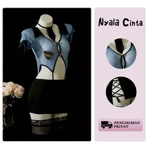 Nyala Cinta Cosplay Lingerie Set Kostum Wanita Dress Elegan Cantik Mini Dress Fashionable