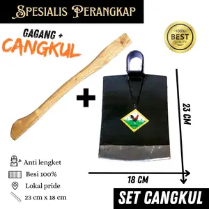 GROSIR Cangkul + Gagang | set cangkul bahan baja harga GROSIR