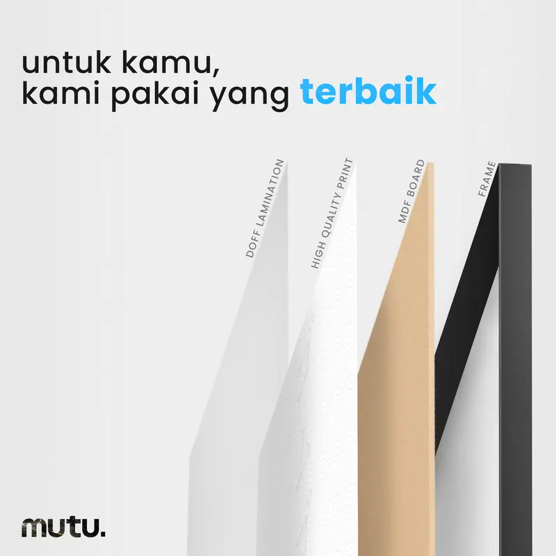 Mutu 3D Poster - High End 3D Frame Poster Aesthetic - 3D wall Decor - 3D Decoration 1