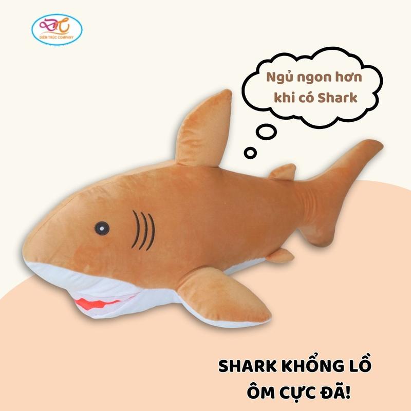 Gấu bông CÁ MẬP NHỎ 60CM mềm mịn Thú Bông Thú Nhồi Bông Toy Đồ Chơi - DIỄM TRÚC STORE