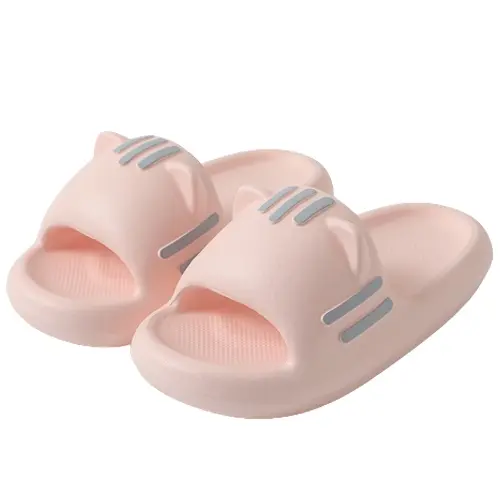 Sandal Sandal Rumah Kucing Kartun Lucu Sandal Mandi Anti Selip Dalam Ruangan Wanita Pakaian Rumah Dan Luar Ruangan