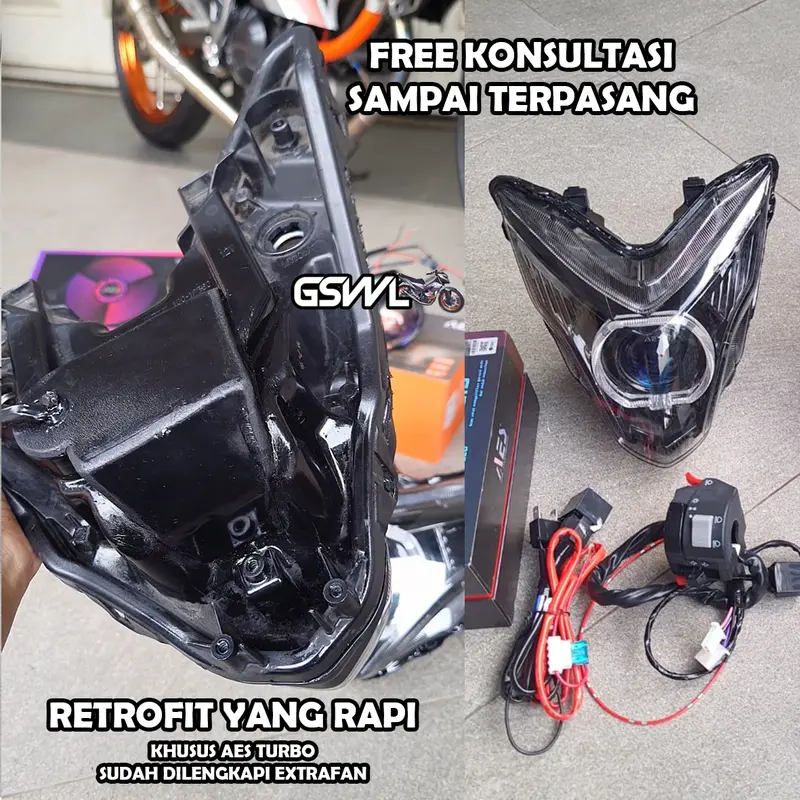Biled Honda Sonic 150R - Tinggal Pasang! Lampu Motor 3