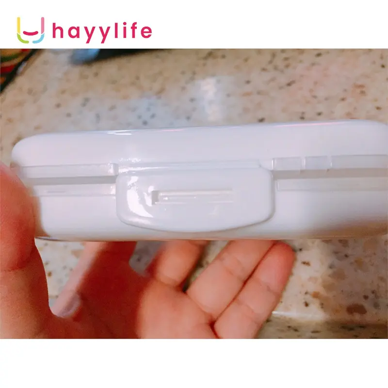 HAYYLIFE Kotak Penyimpanan Obat Harian Segel 8 Sekat, Mini Portable Tempat Pil Tablet Transparan Multifungsi Untuk Travel Perjalanan HL-AGB745 5