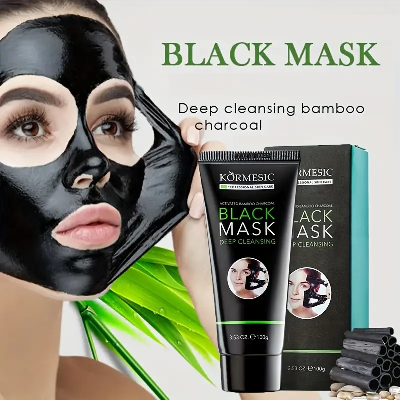 Activated Charcoal Black Mask, Peel Off Mask for All Skin Types,Deep Cleansing Purifying Pore Peel Off Remover Mask, Blackhead Peel Off Mask Skincare Whitening