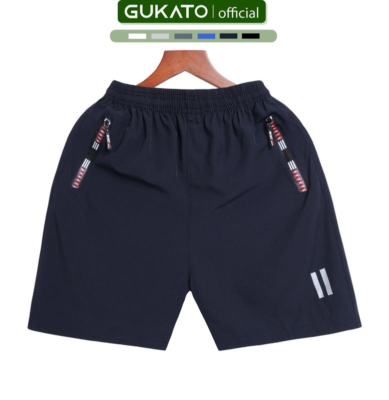 (Combo 4 ) Quần short, Quần đùi thể thao vải gió co giãn mát mịn, túi có khóa kéo nổi chống nước - Quần đùi nam có size từ 40kg -95KG Sport