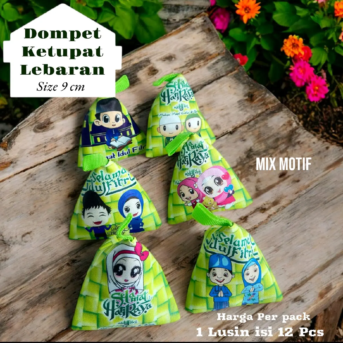 Angpau Dompet Ketupat Printing Lebaran Wanita