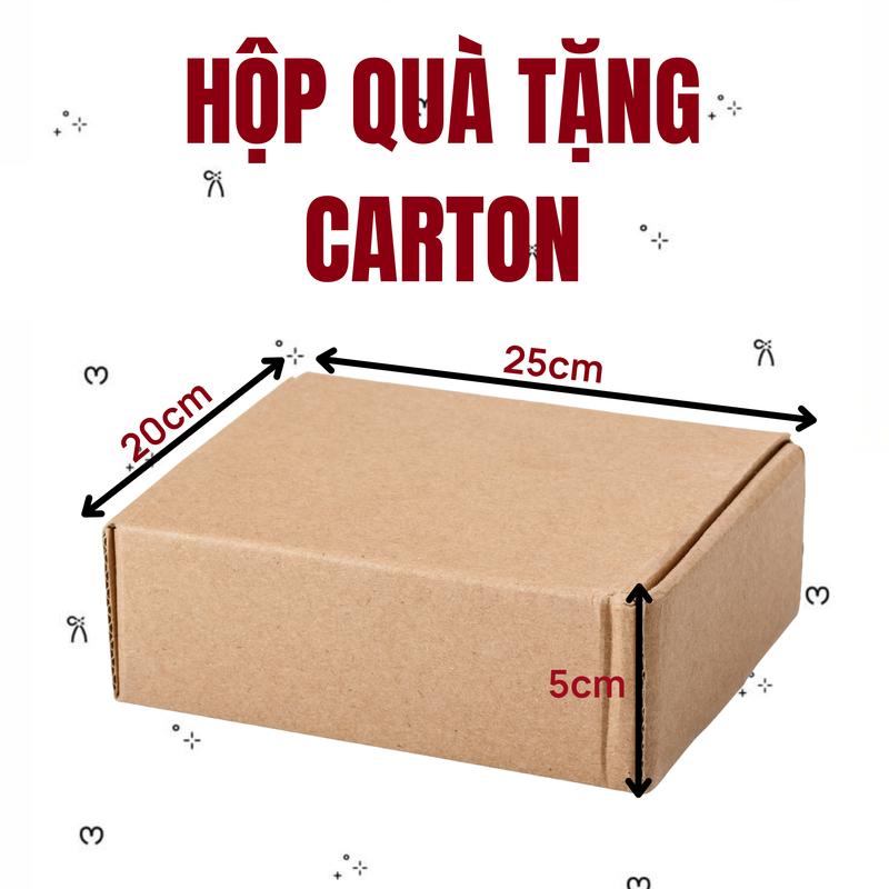 (Combo 2 hộp)Hộp bìa carton làm quà tặng chất dày và cứng 25x20x5cm