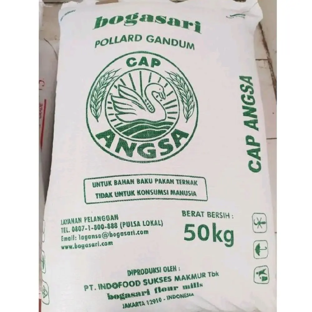 Bogasari Pakan Ayam Bebek Unggas Polard Gandum Cap Angsa  Nutrisi Seimbang untuk Pertumbuhan dan Kesehatan Unggas