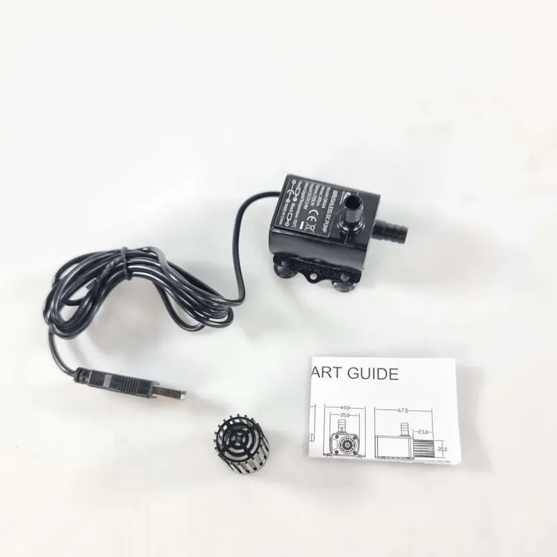 COD QIAORAN Pompa Air Mini USB Brushless Submersible Aquarium 5V - QR50A Terbaru 7