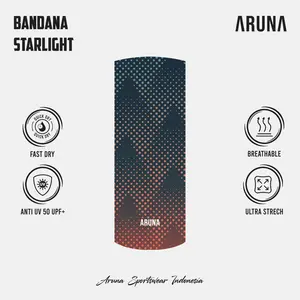 Aruna Headwear Multipurpose Masker Bandana Stretch Starlight UPF 50+ Anti UV Quick Dry Outdoor