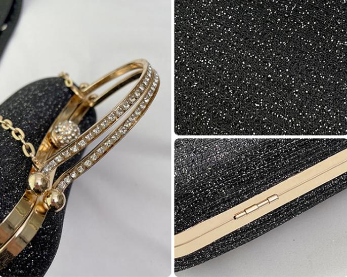 Tas Pesta Mewah Wanita Import Terbaru 2024 Elegan Tas Kondangan Wanita Mewah Clutch Wanita Dompet Pesta Import Hand Bag Wanita Ratunya Sultan Clutch Wanita bling bling Korean Style Elegan Mewah Unik Aesthetic 3