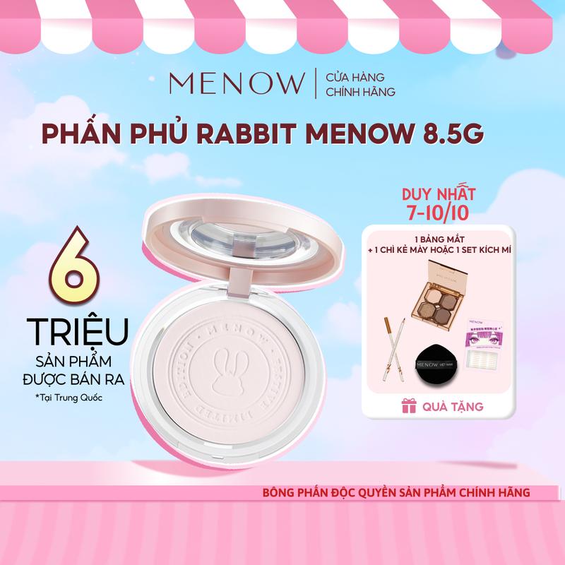 Phấn phủ nén làm đều màu da MENOW Rabbit Compact Powder 8.5gr [MEO]
