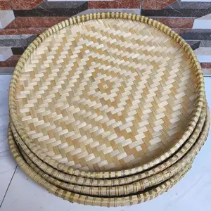 Tampah Anyaman Bambu Tali Rotan Jumbo Diameter 57 cm - Nampan - Nyiru - Alat Menampi Beras