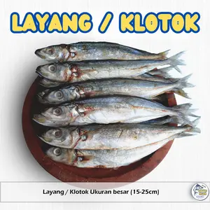 IKAN LAYANG KERING / KLOTOK / BENGGOL BESAR ASIN KEMASAN 100/250/500 gram