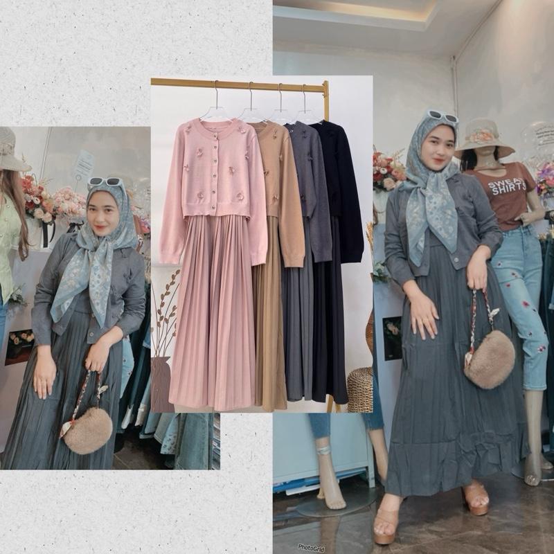 Longdres plisket premium cantik 0