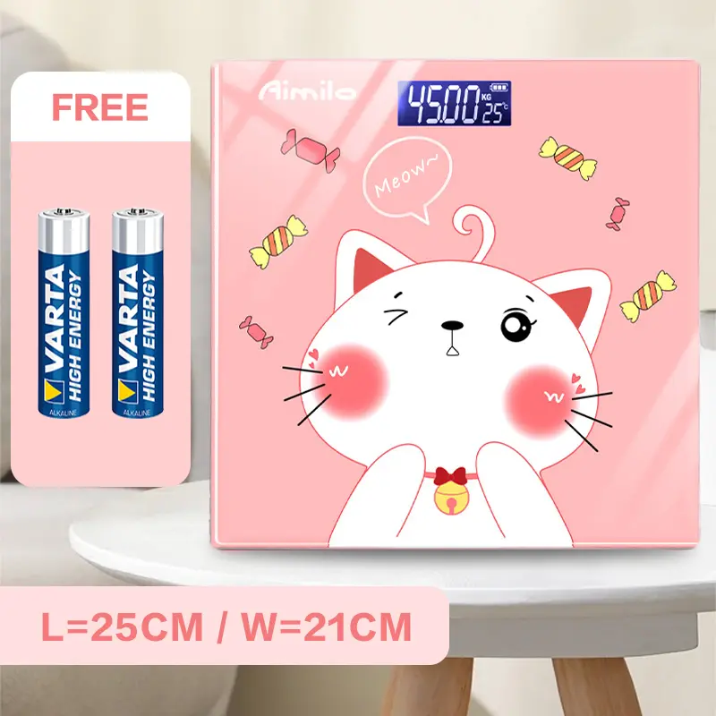 [READY] Aimilo Timbangan Badan Digital Kartun Pengukuran Akurat Timbangan Layar LCD Berat Max 180kg 6