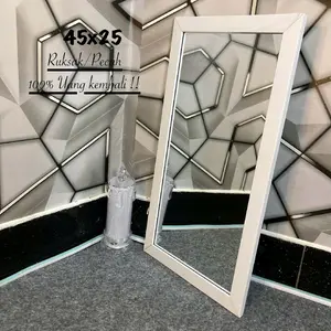 Cermin Gantung Dinding Ukuran 45x25 dengan Bingkai Fiber Anti Rayap - Kaca