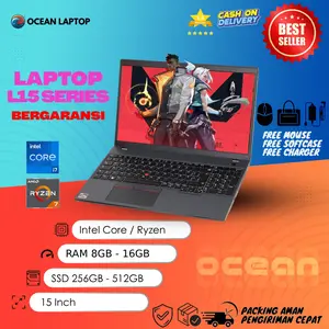 Ocean Laptop 15 Inch L15 Core I7 | Ryzen 5 RAM 8GB / 16GB SSD 512GB BerGaransi