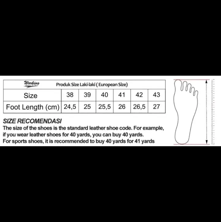 Sandal Pria Kulit Slop Jepit  Sendal Kasual Kerja Liburan Santai Cowok Working W 01 Size 39-43 5
