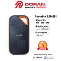 Gambar Portable SSD External 1TB SanDisk Extreme Pro up to 2000Mbps (E81) dari Doran Gadget Manado Kota Administrasi Jakarta Pusat 1 Tokopedia