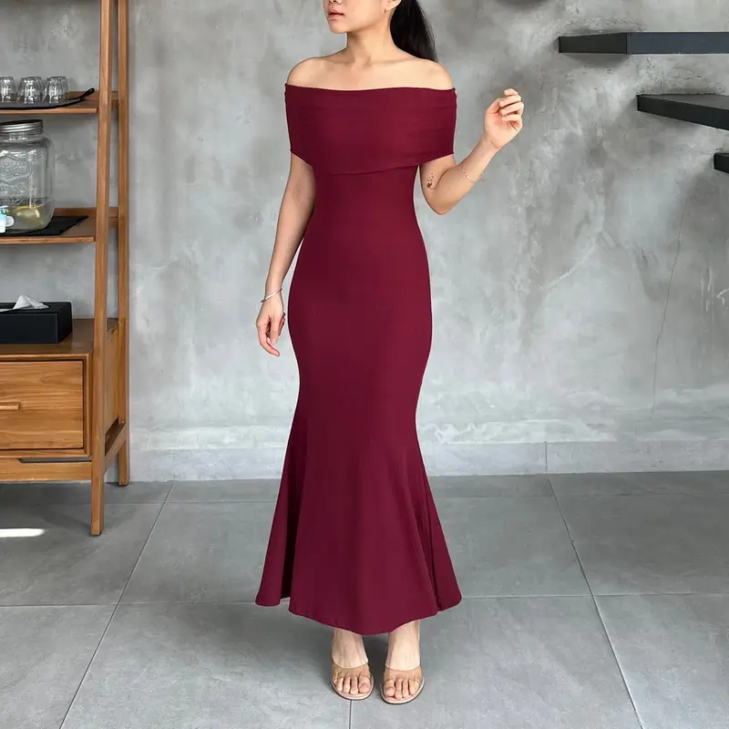 ￼JOLIE | JULIE DRESS | DRESS WANITA | LONG DRESS | SABRINA DRESS | MERMAID DRESS 3