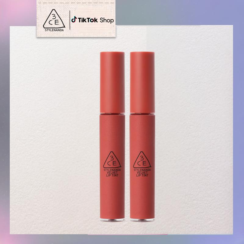 Bộ 2 Son kem lì nhung mịn 3CE Velvet Lip Tint 4g x 2