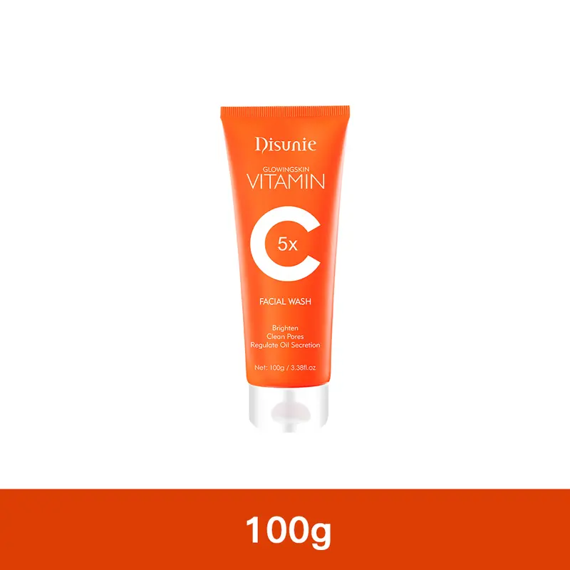【Bpom】Disunie 5x VITAMIN C pencuci muka+serum muka pencuci muka*2 Acne-Jerawat Deep Cleanser 100g Moisturizer pelembab wajah gentle facial wash Kusam Mencerahkan Membersihkan Acid Cleansing Perawatan Extract Berjerawat Hyaluronic Aging Niacinamide 7
