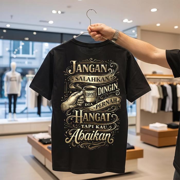 Gambar Kaos Unisex Premium - WARMTH LEFT BEHIND dari Tshirt Only Kab. Karawang Tokopedia