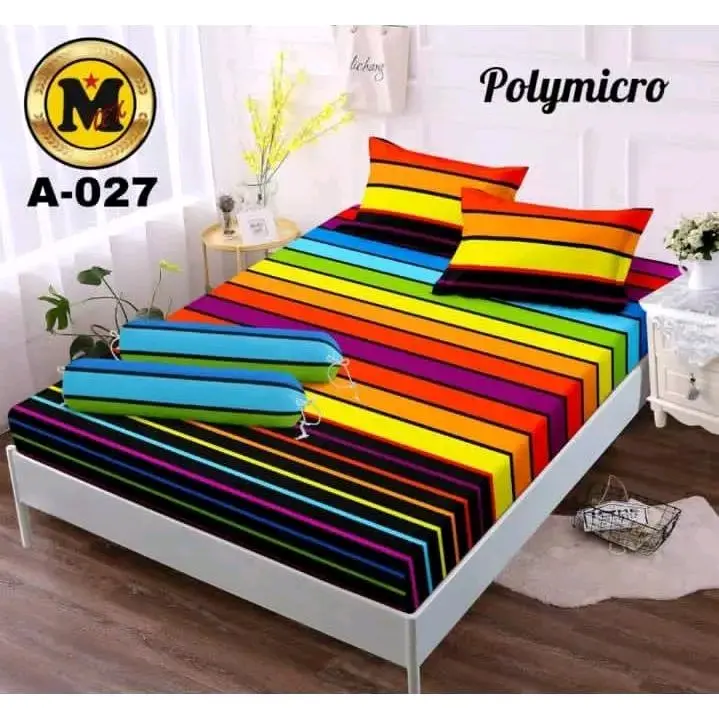 SPREI MOTIF RAINBOW TERMURAH BERKUALITAS TIDAK LUNTUR UKURAN 160 DAN 180. Katun Sarung Bantal Guling