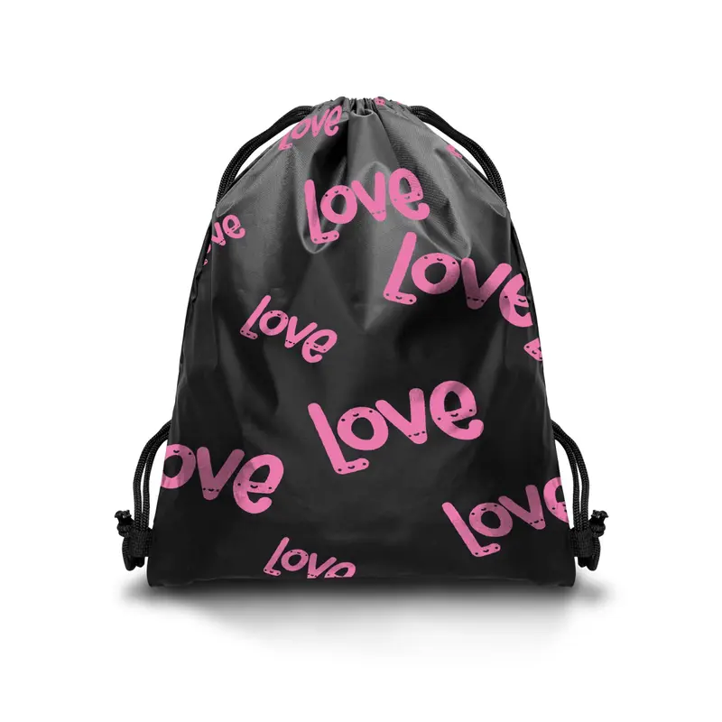 Tas Serut Drawsting Bag Olahraga Sekolah Multifungsi 2