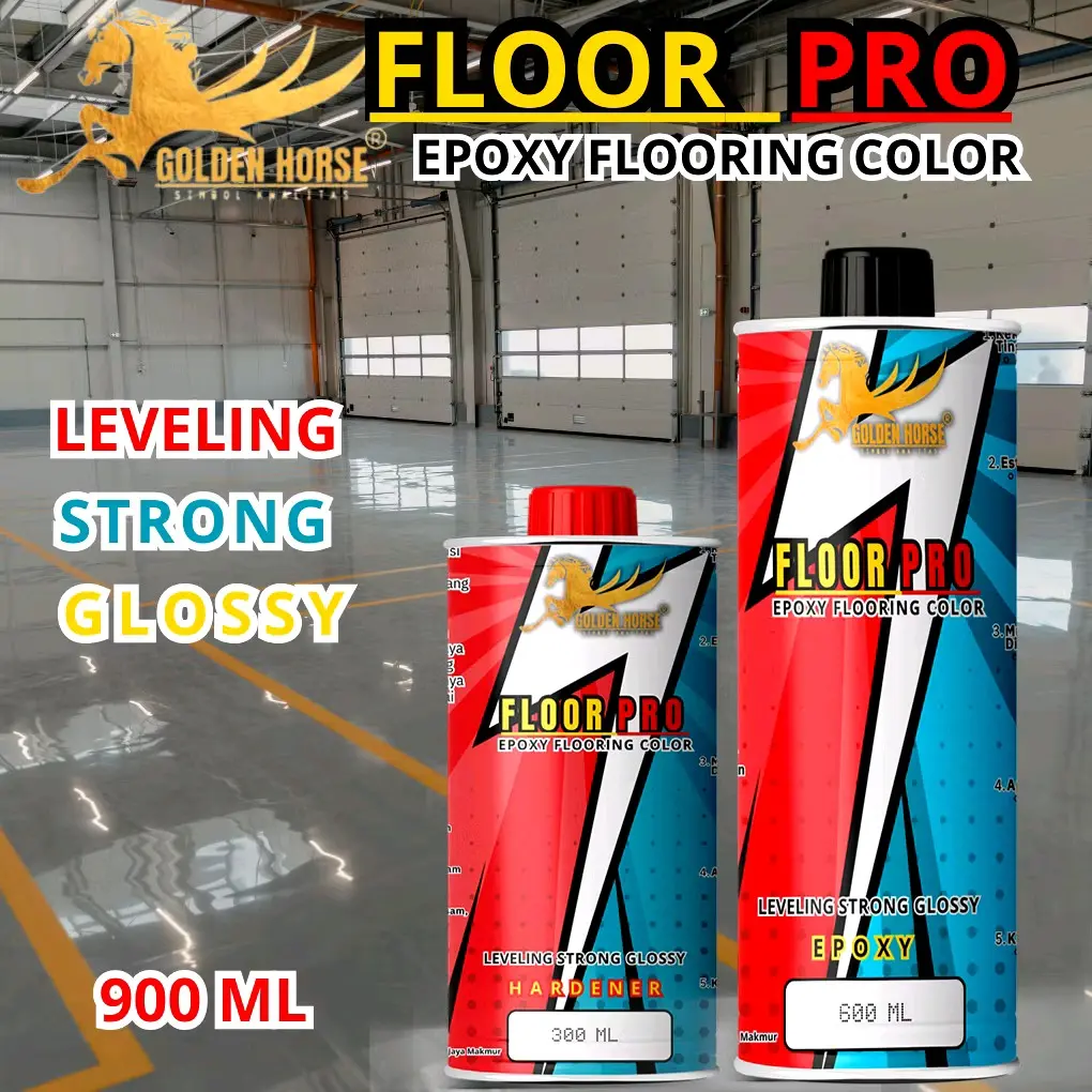 Cat Lantai Epoxy Floor Pro 900 ml - Perlindungan Goresan dan Noda Paint Semi - Minimalis, Glossy